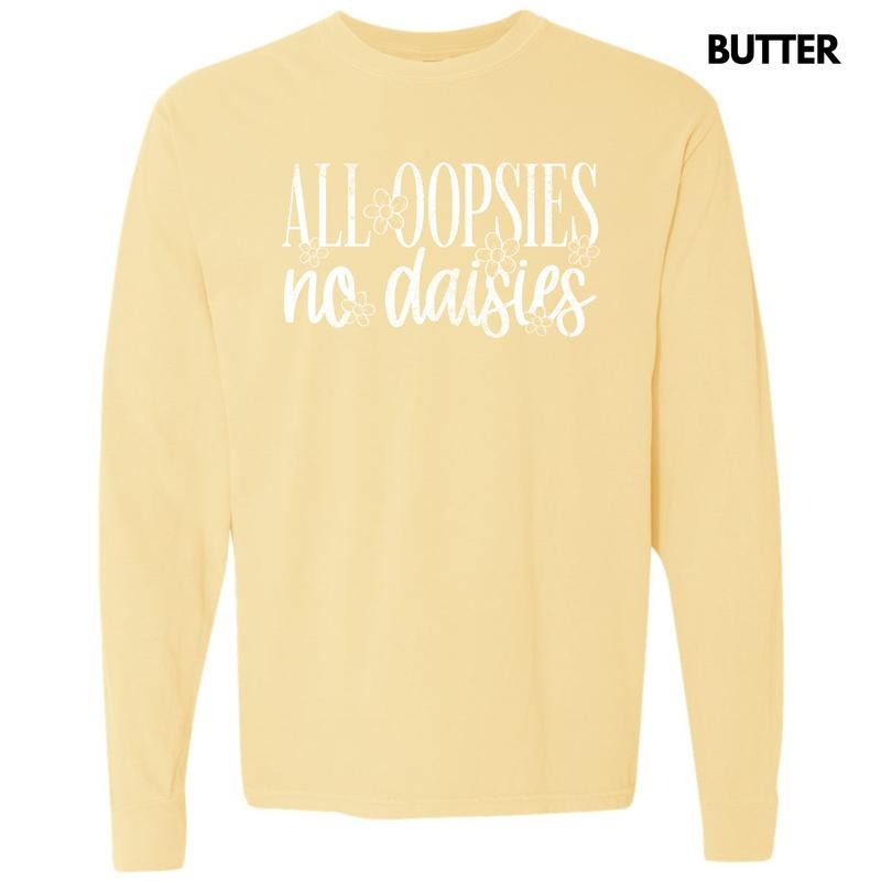White Oopsie Daisies Comfort Colors 'NLB' - Adult & Kids T-Shirts, Sweatshirts & Hoodies apparel design preview 1