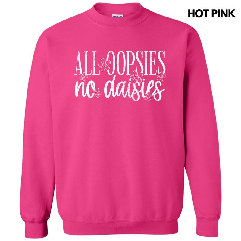 White Oopsie Daisies 'NLB' - Adult & Kids T-Shirts, Sweatshirts & Hoodies apparel design preview 1