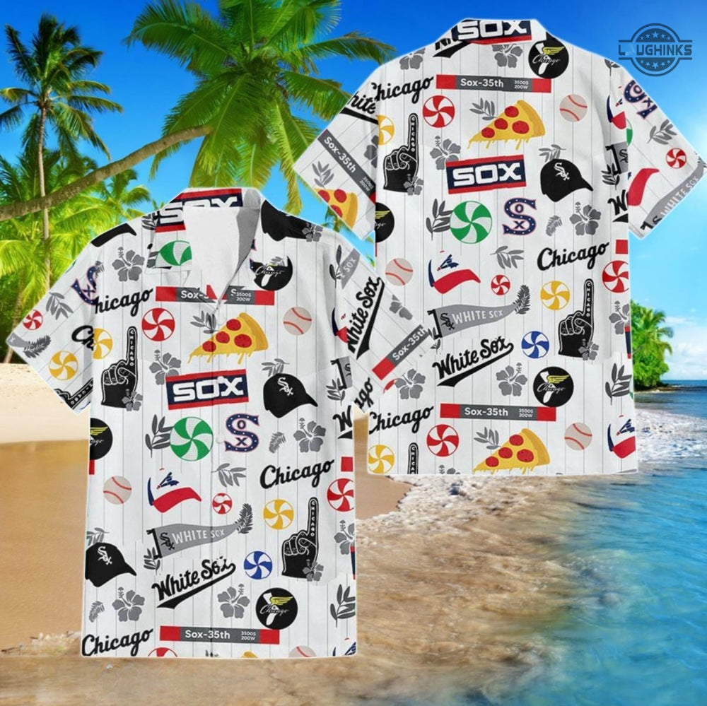 White Sox Hawaiian And Shorts Inspired By Chicago - Adult & Kids T-Shirts, Sweatshirts & Hoodies apparel design preview 1