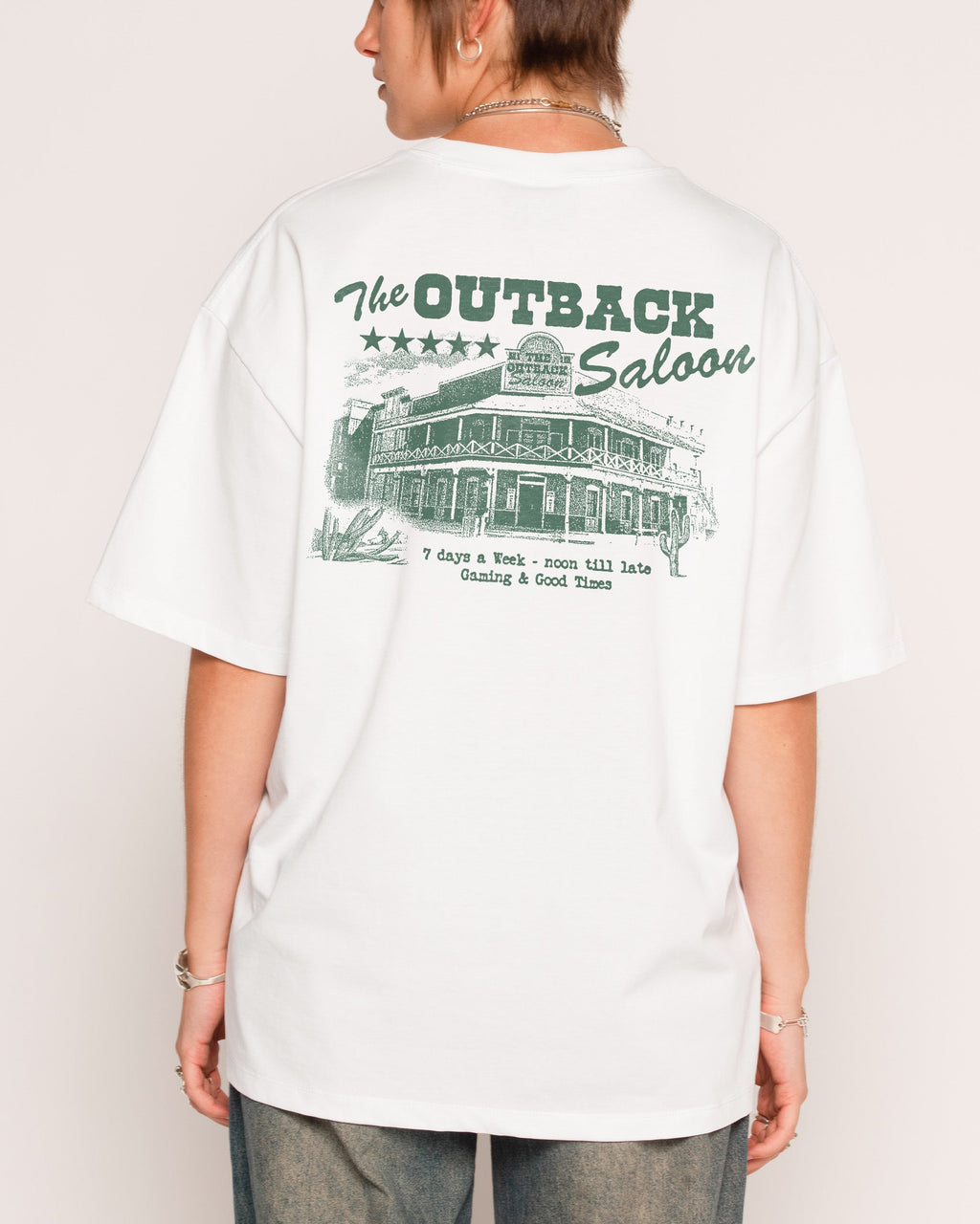 Outback Saloon Oversized - Adult & Kids T-Shirts, Sweatshirts & Hoodies apparel design preview 1