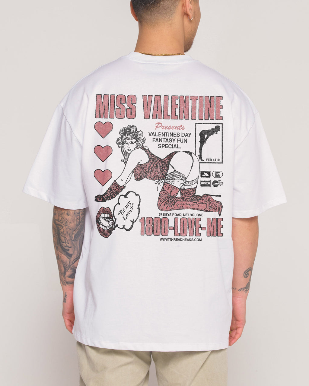 Miss Valentine Oversized - Adult & Kids T-Shirts, Sweatshirts & Hoodies apparel design preview 1