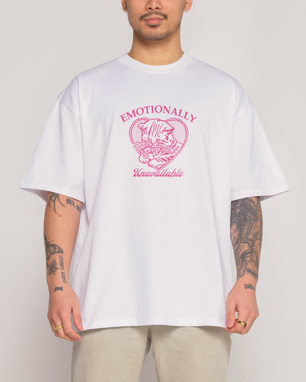 Emotionally Unavailable Oversized - Adult & Kids T-Shirts, Sweatshirts & Hoodies apparel design preview 1
