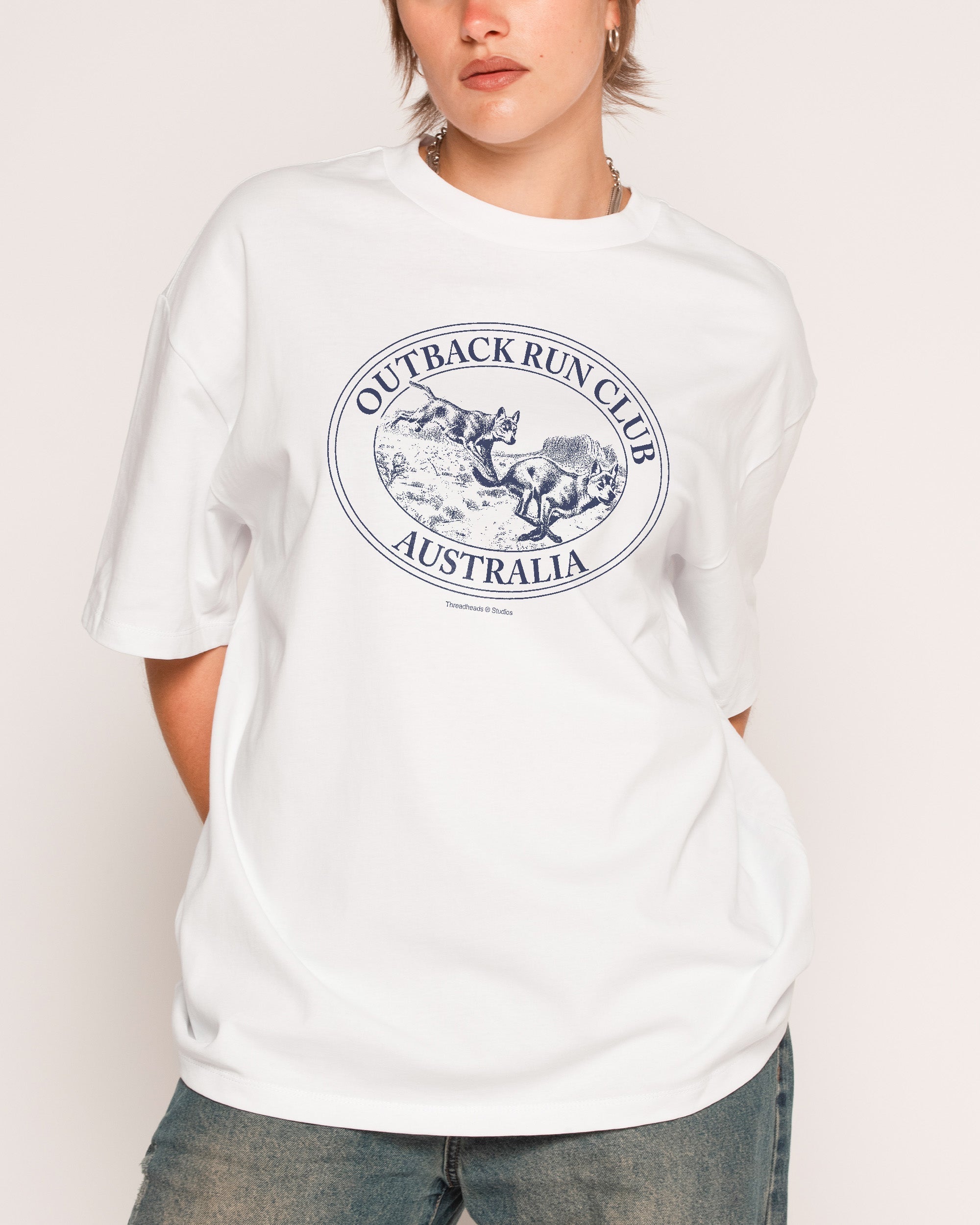 Dingo Outback Run Club Oversized - Adult & Kids T-Shirts, Sweatshirts & Hoodies apparel design preview 1