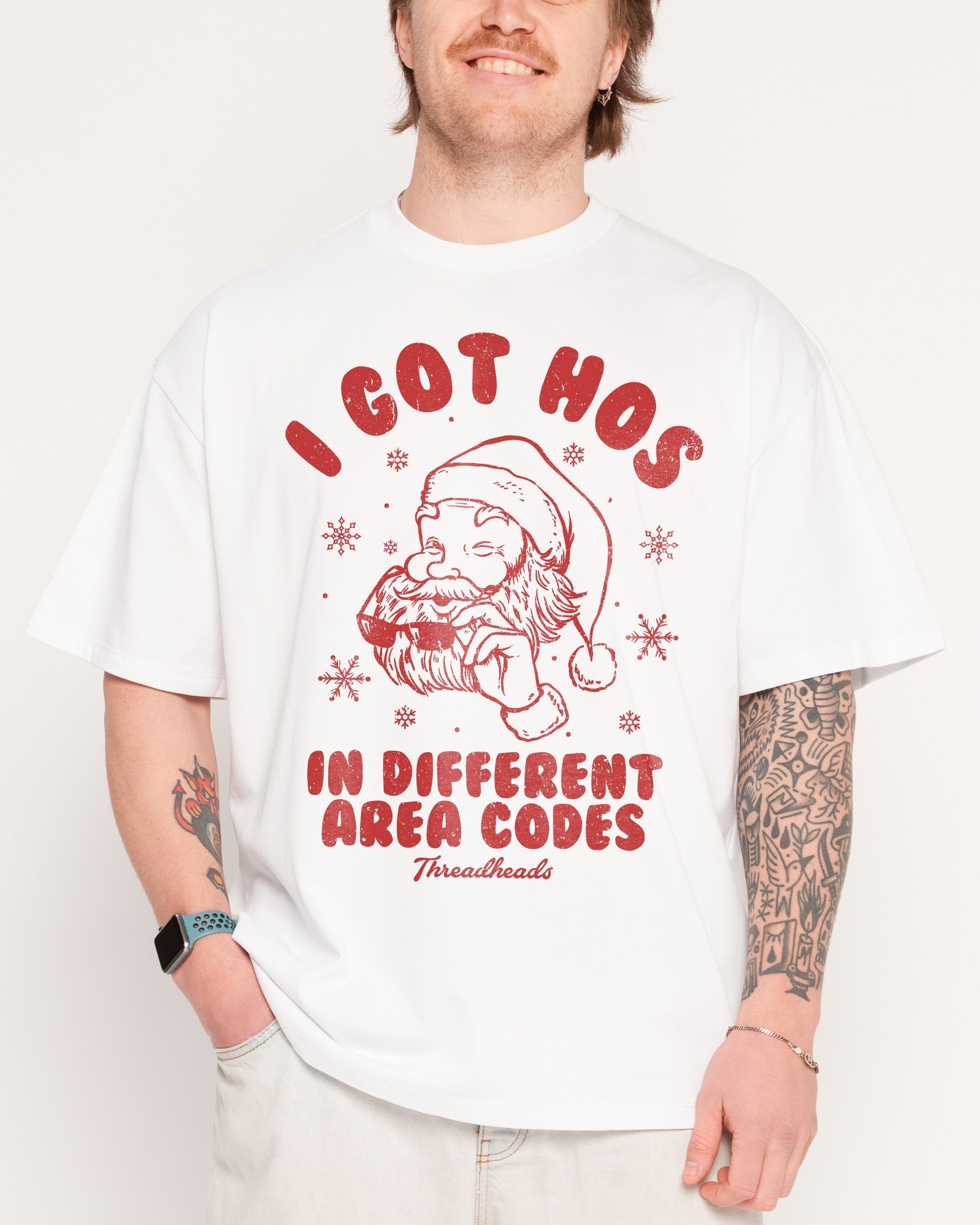 Hos In Different Area Codes Oversized - Adult & Kids T-Shirts, Sweatshirts & Hoodies apparel design preview 1