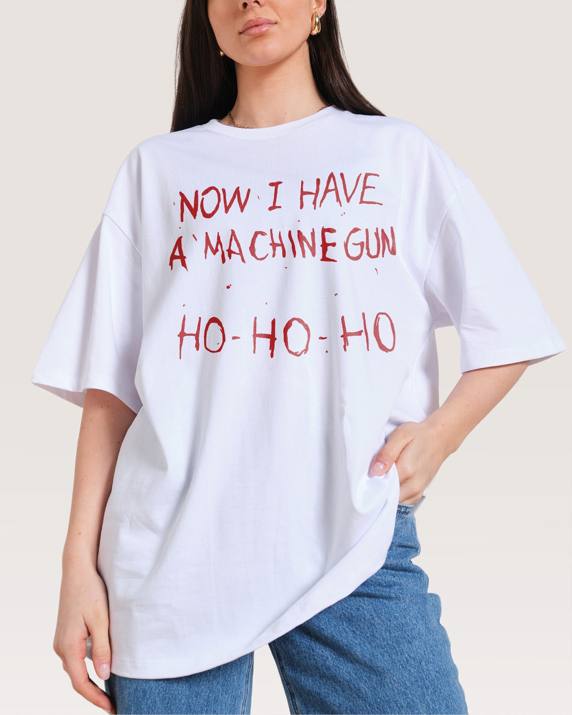 Machine Gun Ho-Ho-Ho Oversized - Adult & Kids T-Shirts, Sweatshirts & Hoodies apparel design preview 1