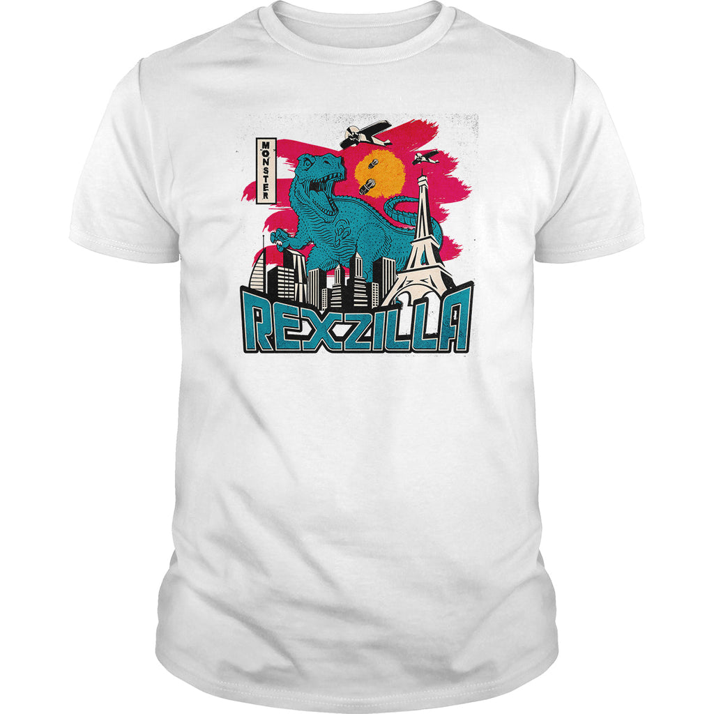 Retro Vintage Japanese Monster Rexzilla - Adult & Kids T-Shirts, Sweatshirts & Hoodies apparel design preview 1