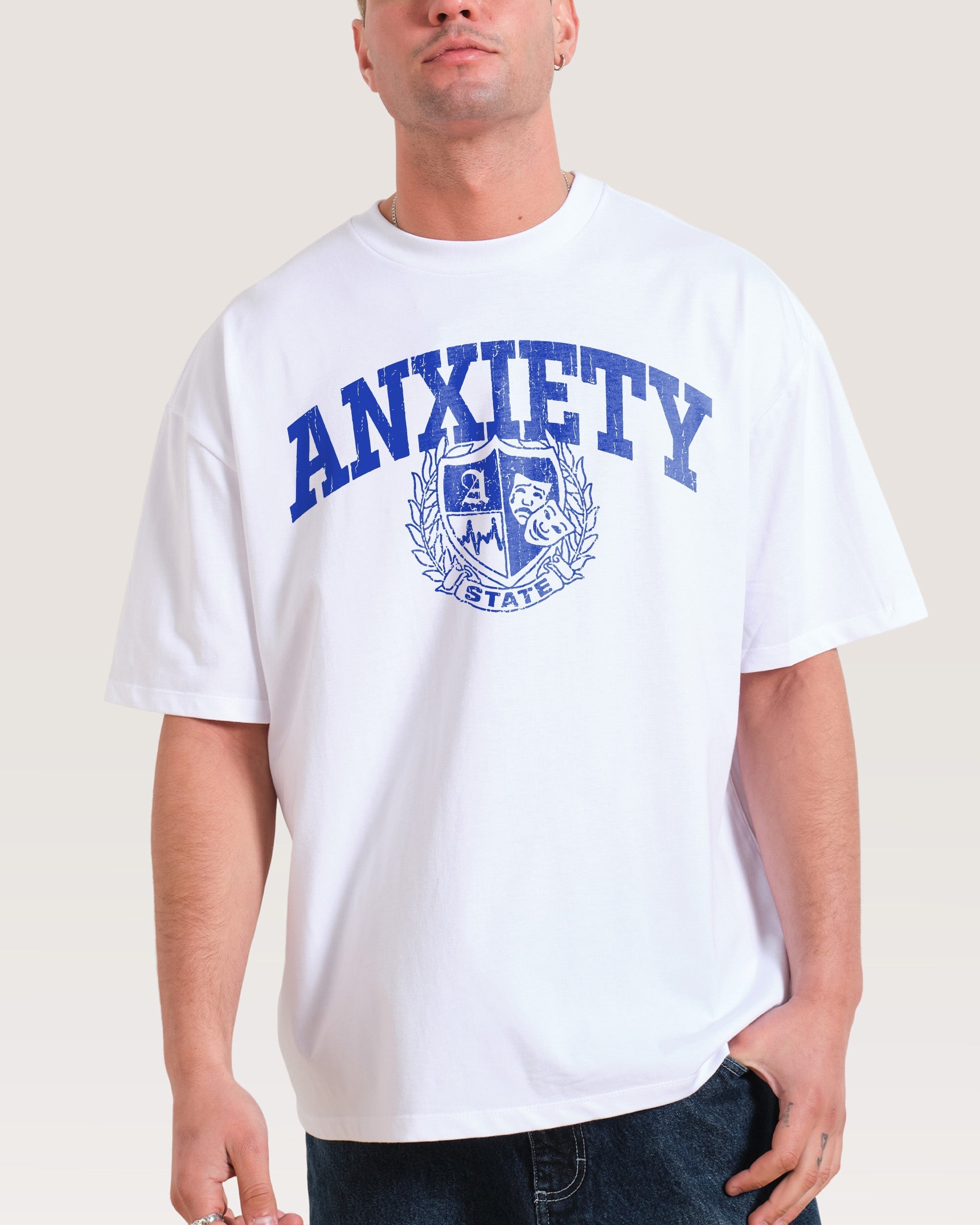 Anxiety State Oversized - Adult & Kids T-Shirts, Sweatshirts & Hoodies apparel design preview 1