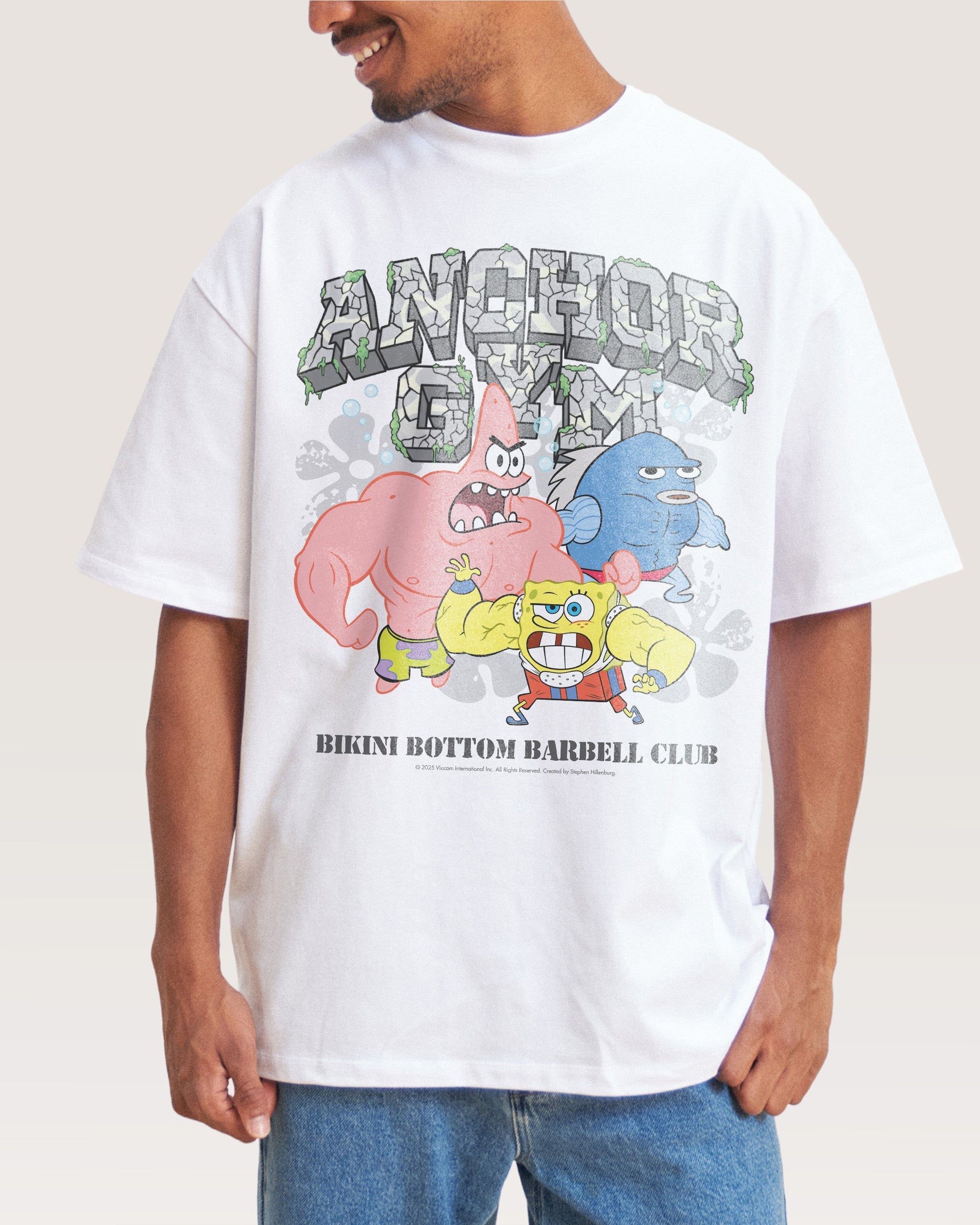 Spongebob Gym Oversized - Adult & Kids T-Shirts, Sweatshirts & Hoodies apparel design preview 1