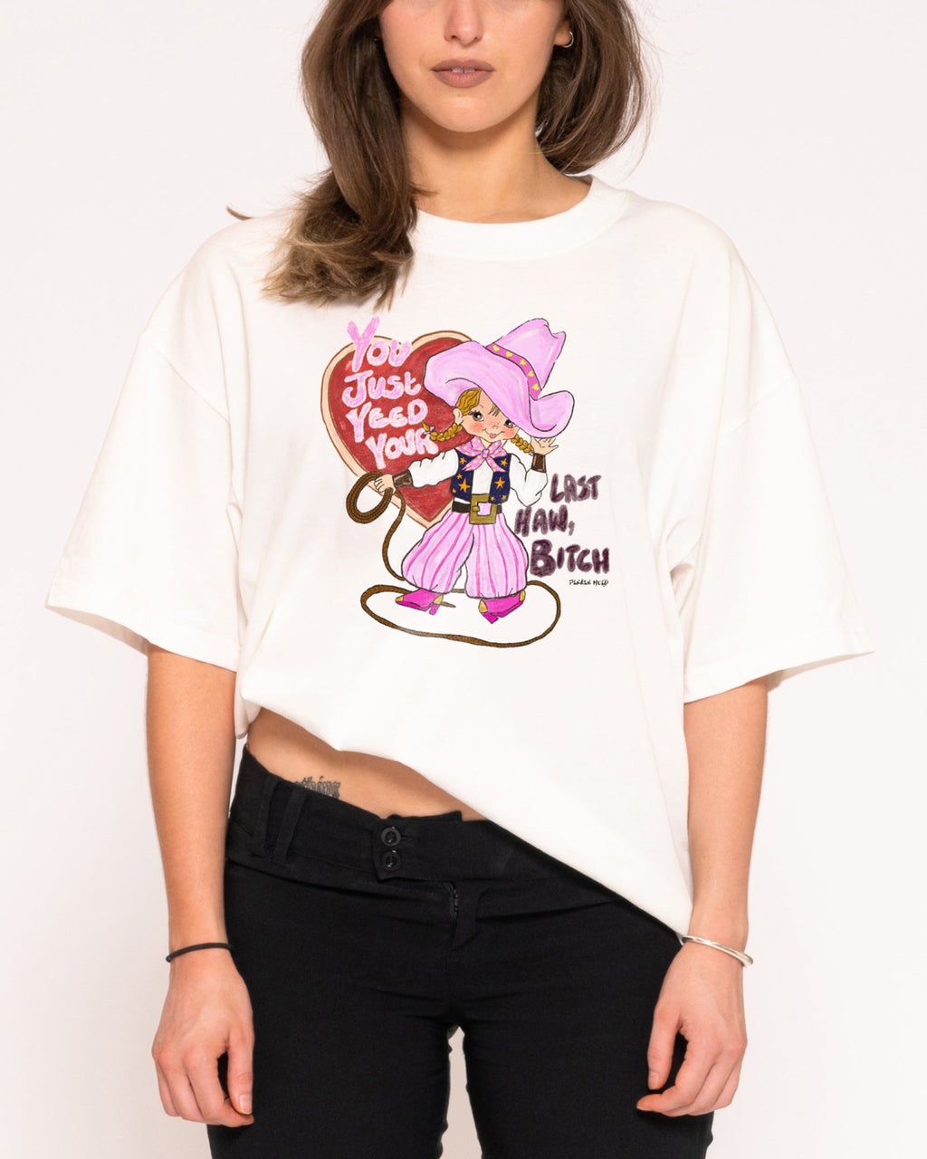 Yeed Your Last Haw Boxy Crop - Adult & Kids T-Shirts, Sweatshirts & Hoodies apparel design preview 1