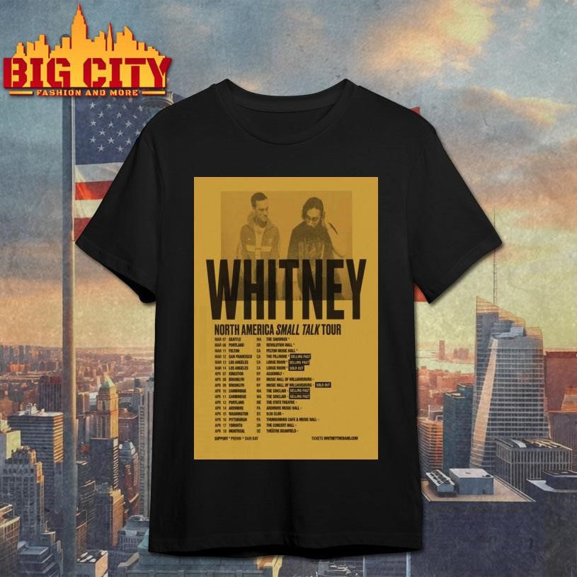 Whitney North America Small Talk Tour 2026 Poster - Adult & Kids T-Shirts, Sweatshirts & Hoodies apparel design preview 1