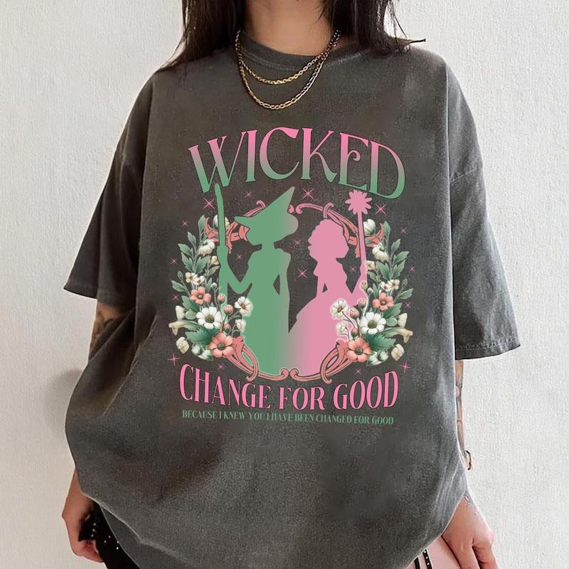 Wicked Change Good Glitter Defy Gravity Broomstick - Adult & Kids T-Shirts, Sweatshirts & Hoodies apparel design preview 1