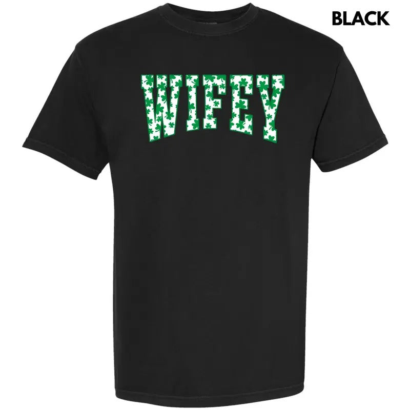 Wifey Clovers Comfort Colors 'NLB' - Adult & Kids T-Shirts, Sweatshirts & Hoodies apparel design preview 1