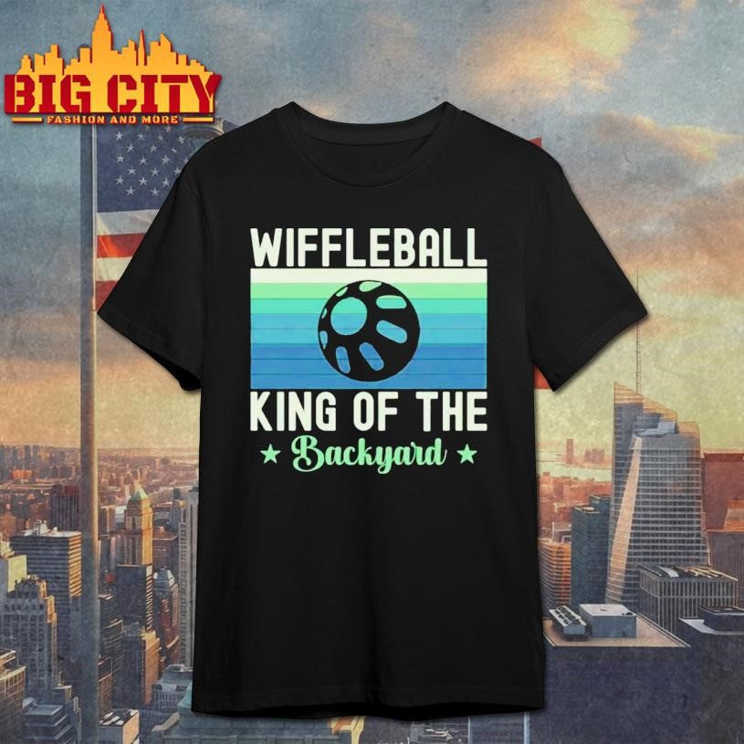 Wiffleball King Of The Backyard - Adult & Kids T-Shirts, Sweatshirts & Hoodies apparel design preview 1