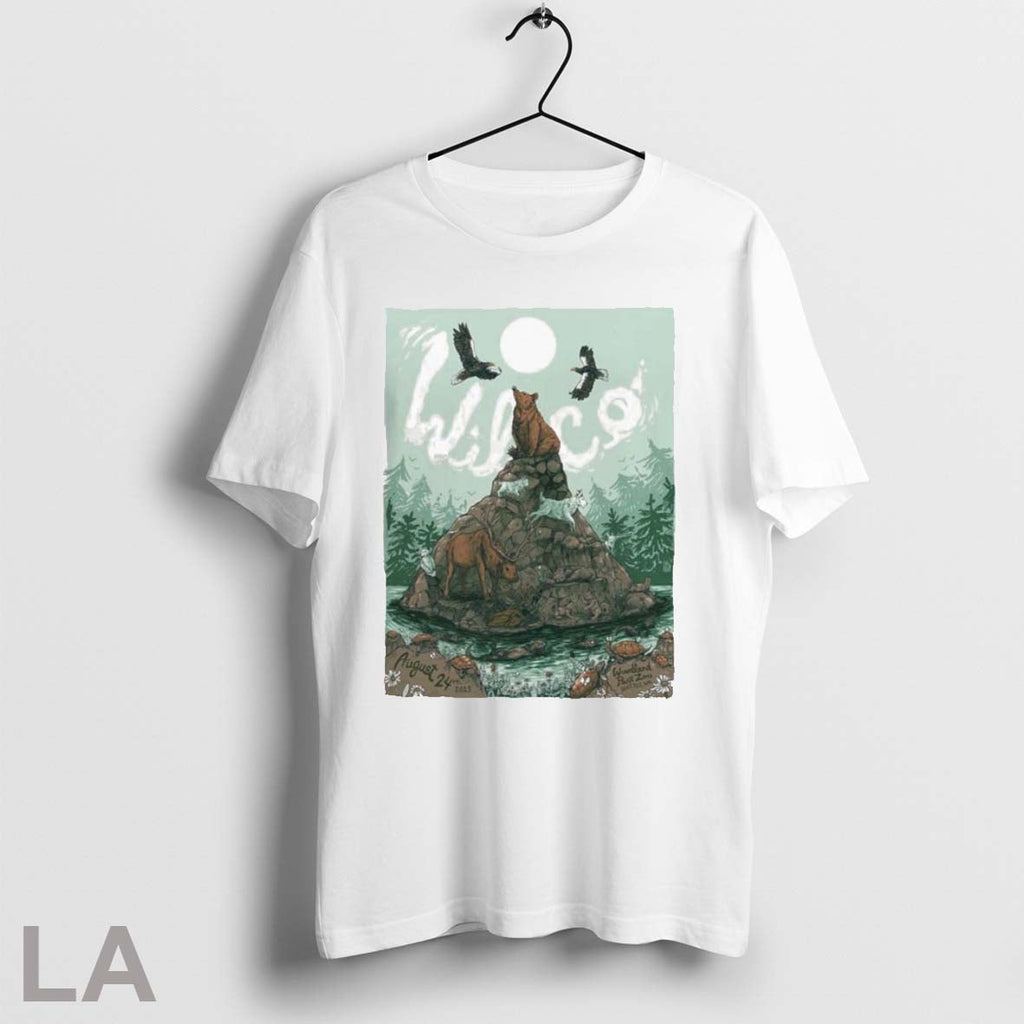 Wilco At Woodland Park Zoo In Seattle Wa On August 24 - Adult & Kids T-Shirts, Sweatshirts & Hoodies apparel design preview 1