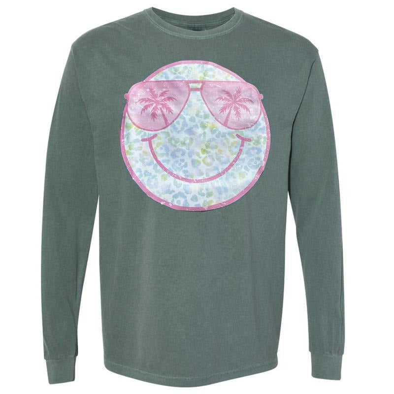Wild Summer Happy Face Comfort Colors 'NLB' - Adult & Kids T-Shirts, Sweatshirts & Hoodies apparel design preview 1