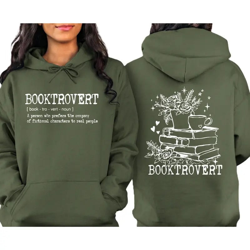 Wildflower Booktrovert Librarian Book Club Bookish - Adult & Kids T-Shirts, Sweatshirts & Hoodies apparel design preview 1