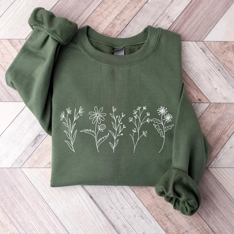 Wildflowers Flower Floral Lover Flowers - Adult & Kids T-Shirts, Sweatshirts & Hoodies apparel design preview 1