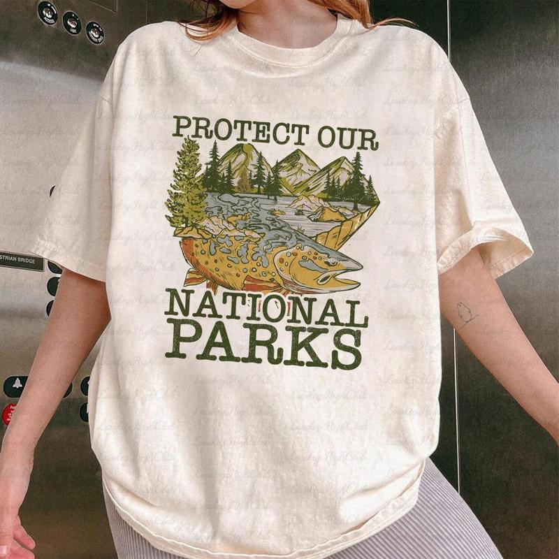 Wildlife Protect National Parks Over Profit Our 63 - Adult & Kids T-Shirts, Sweatshirts & Hoodies apparel design preview 1