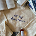 Will Yap About Books Bookish Reader Bookstagram - Adult & Kids T-Shirts, Sweatshirts & Hoodies apparel design preview 1