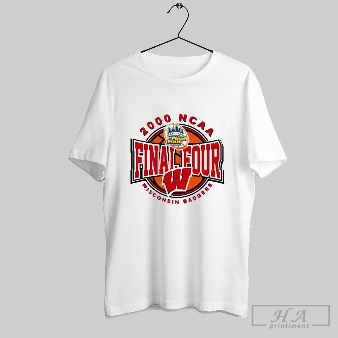 Wisconsin Badgers 2000 Ncaa Final Four - Adult & Kids T-Shirts, Sweatshirts & Hoodies apparel design preview 1