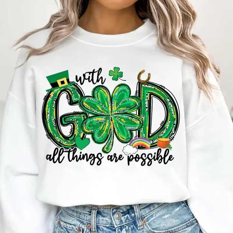 God All Things Are Possible DTF Transfers THIS IS NOT - Adult & Kids T-Shirts, Sweatshirts & Hoodies apparel design preview 1