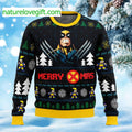 Wolverine Merry Xmas Ugly Christmas Sweater - Holiday Gift product image