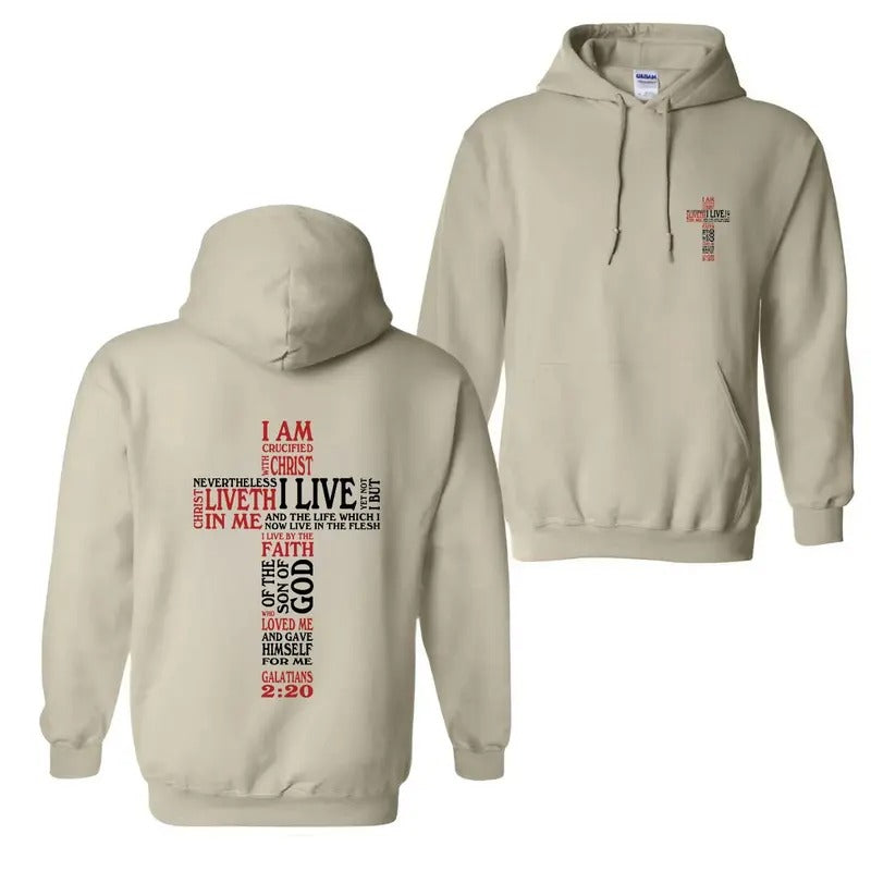 Christian Crucified Christ 2 Sides 100% Cotton - Adult & Kids T-Shirts, Sweatshirts & Hoodies apparel design preview 1