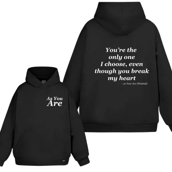 Weekd As You Are Lyrics 2 Sides 100% Cotton - Adult & Kids T-Shirts, Sweatshirts & Hoodies apparel design preview 1