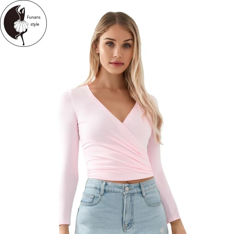 V Neck SolidFit Tops Clubwear Daily Party - Adult & Kids T-Shirts, Sweatshirts & Hoodies apparel design preview 1