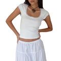 Short Sleeve Square Neck Lace Patchwork Bow Summer - Adult & Kids T-Shirts, Sweatshirts & Hoodies apparel design preview 1