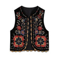 Vest Sleeveless Open Front Embroidery Flower Outwear - Adult & Kids T-Shirts, Sweatshirts & Hoodies apparel design preview 1