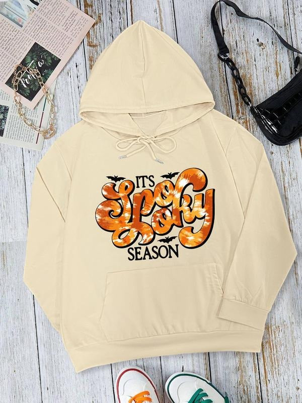 Letter Bat Print Drop Shoulder Halloween Casual - Adult & Kids T-Shirts, Sweatshirts & Hoodies apparel design preview 1