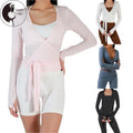 Ballet Wrap Tops Solid V Neck Workout Sports - Adult & Kids T-Shirts, Sweatshirts & Hoodies apparel design preview 1