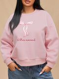 Bow Print Round Neck Casual Crew Daily Outdoor Fall - Adult & Kids T-Shirts, Sweatshirts & Hoodies apparel design preview 1