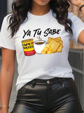 Cartoon Letter Print Round Neck Vintage Casual Short - Adult & Kids T-Shirts, Sweatshirts & Hoodies apparel design preview 1
