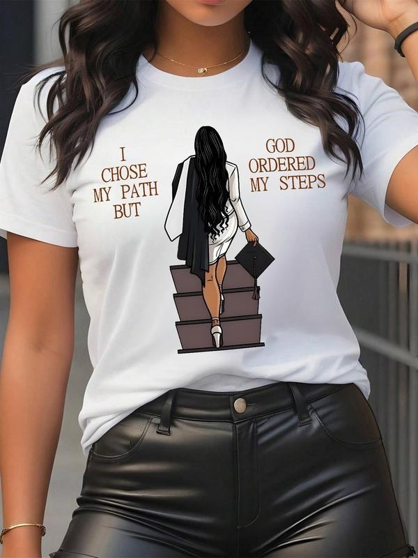 Cartoon Letter Print Round Neck Casual Short Sleeve - Adult & Kids T-Shirts, Sweatshirts & Hoodies apparel design preview 1