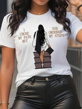 Cartoon Letter Print Round Neck Casual Short Sleeve - Adult & Kids T-Shirts, Sweatshirts & Hoodies apparel design preview 1