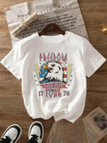 Cartoon Eagle Print Round Neck Casual Star Short - Adult & Kids T-Shirts, Sweatshirts & Hoodies apparel design preview 1