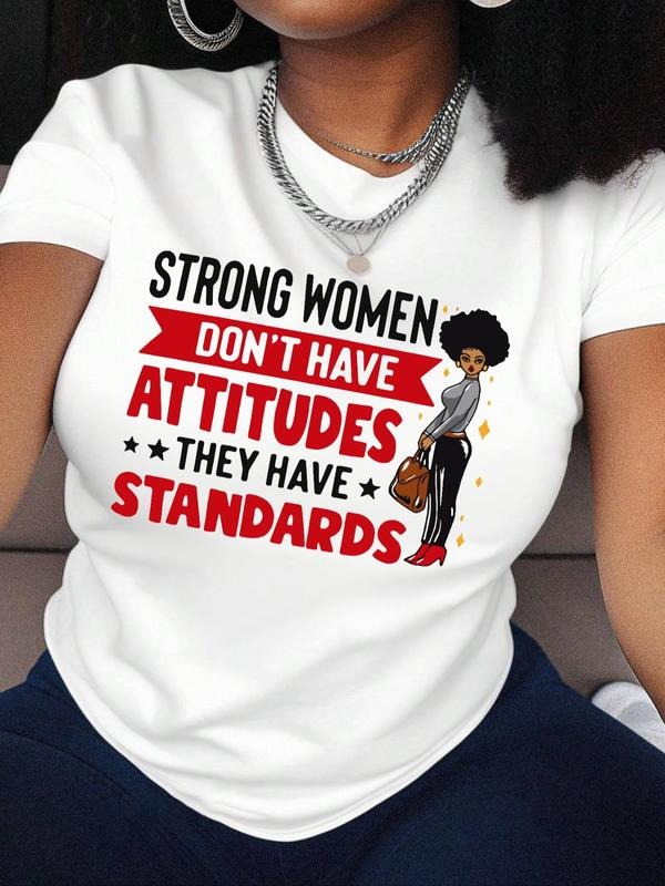 Cartoon Figure Letter Print Round Neck Casual Short - Adult & Kids T-Shirts, Sweatshirts & Hoodies apparel design preview 1