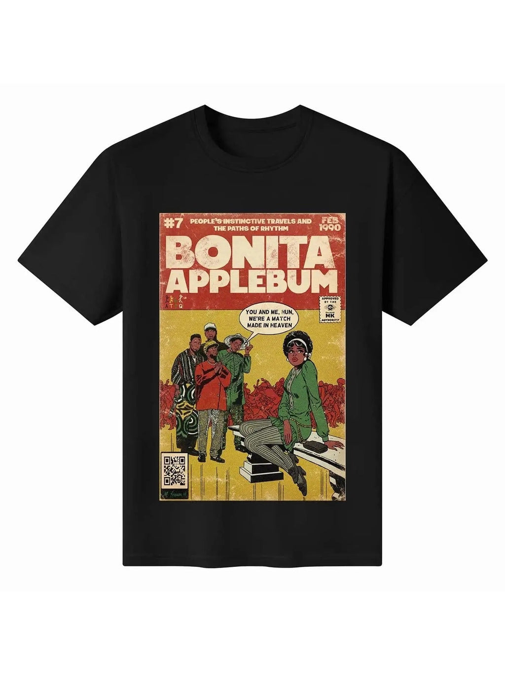 Cartoon Figure Print Round Neck Vintage Short Sleeve - Adult & Kids T-Shirts, Sweatshirts & Hoodies apparel design preview 1