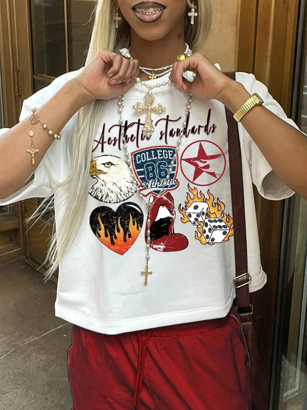 Cartoon Print Drop Shoulder Casual Crew Neck Daily - Adult & Kids T-Shirts, Sweatshirts & Hoodies apparel design preview 1