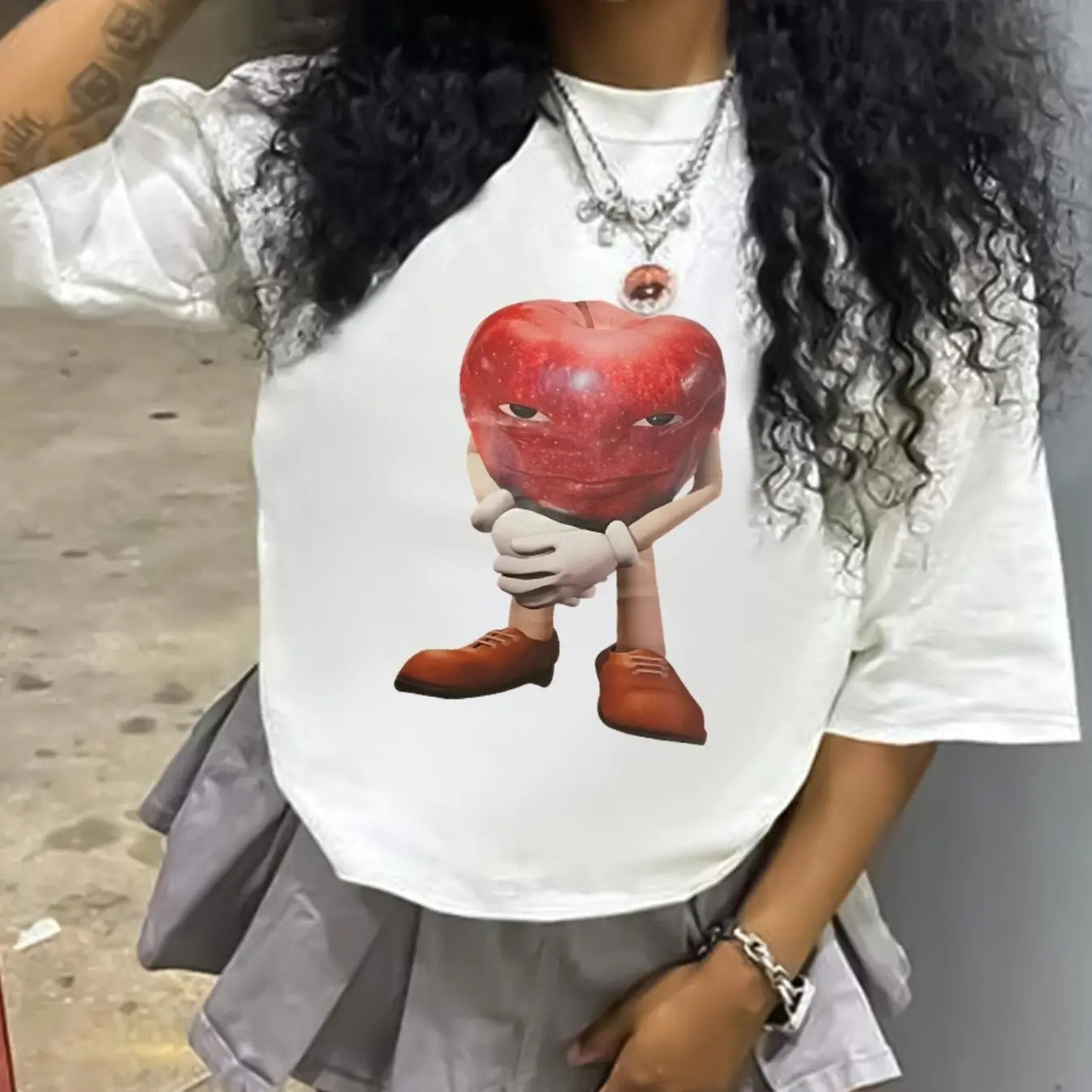 Cartoon Print Round Neck Casual Crew Half Sleeve - Adult & Kids T-Shirts, Sweatshirts & Hoodies apparel design preview 1