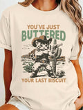Cat Cactus Desert Print Round Neck Vintage Casual - Adult & Kids T-Shirts, Sweatshirts & Hoodies apparel design preview 1