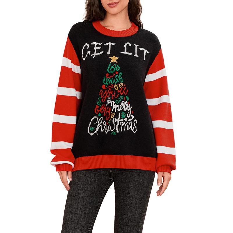 Knit Tree Print Casual Knitwear - Adult & Kids T-Shirts, Sweatshirts & Hoodies apparel design preview 1