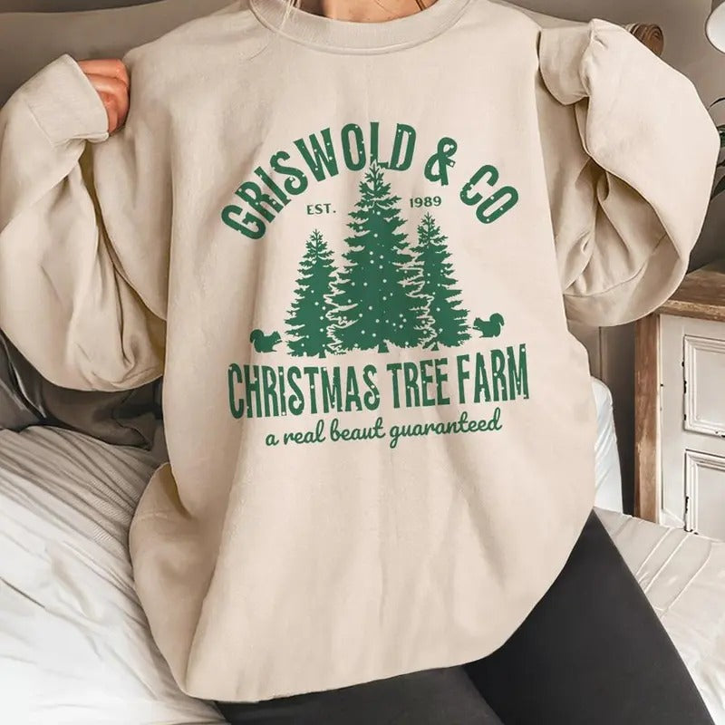 Tree Letter Print Drop Shoulder Thermal Lined Casual - Adult & Kids T-Shirts, Sweatshirts & Hoodies apparel design preview 1