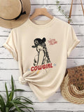 Figure Letter Print Round Neck Vintage Casual Short - Adult & Kids T-Shirts, Sweatshirts & Hoodies apparel design preview 1
