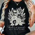 Floral Letter Print Round Neck Casual Short Sleeve - Adult & Kids T-Shirts, Sweatshirts & Hoodies apparel design preview 1