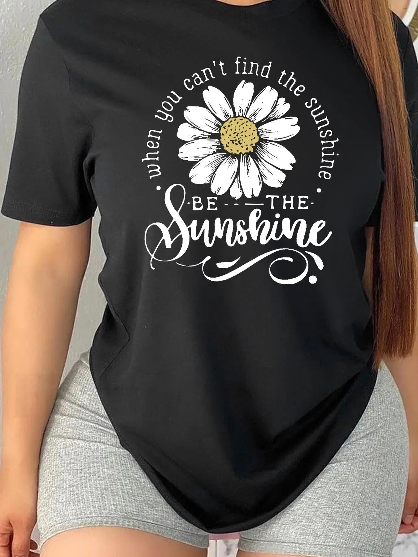 Floral Letter Print Round Neck Casual Crew Daily - Adult & Kids T-Shirts, Sweatshirts & Hoodies apparel design preview 1