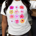 Floral Print Round Neck Casual Short Sleeve Crew - Adult & Kids T-Shirts, Sweatshirts & Hoodies apparel design preview 1