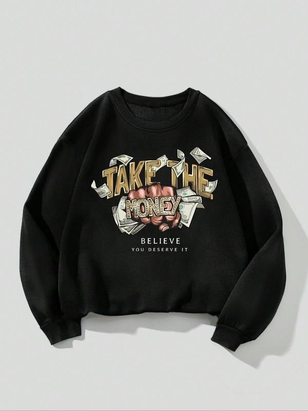 Drop Shoulder Casual Crew Neck Fall Winter Clothes - Adult & Kids T-Shirts, Sweatshirts & Hoodies apparel design preview 1
